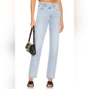 AGOLDE Crisscross High Waist Jeans
